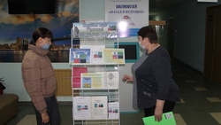 Вейделевские библиотекари провели информационный час ко Дню флага Белгородской области