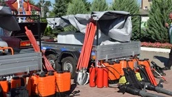 Смотр сил и средств добровольных пожарных дружин и команд района прошёл в Вейделевке 