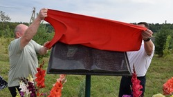 Вейделевцы провели открытие мемориальной доски в честь местного поэта в селе Николаевка