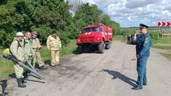 Жители Вейделевского района провели учения по ликвидации ландшафтных пожаров