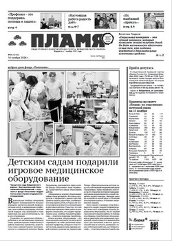Газета «Пламя» №46 от 14 ноября 2024 года