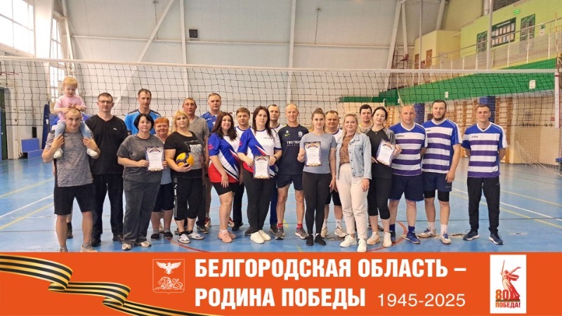Соревнования по волейболу среди трудовых коллективов прошли в Вейделевском ФОКе