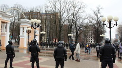 Несанкционированная акция собрала несколько десятков горожан в Белгороде 31 января.