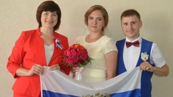 Две пары молодожёнов зарегистрировали брак в Вейделевке 22 августа