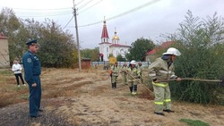 Жители Вейделевского района провели противопожарные учения в селе Белый Колодезь