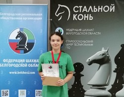 Юная шахматистка из Вейделевского района стала серебряным призёром чемпионата Белгородской области