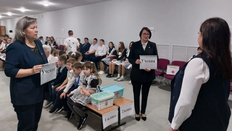 Учащиеся двух школ Вейделевского округа приняли участие в учениях по гражданской обороне