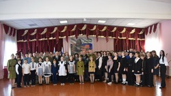 Торжественное открытие Года защитника Отечества прошло в Вейделевской средней школе 18 февраля 