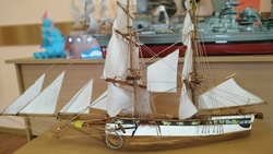 Вейделевские участники районной выставки-конкурса подготовили модели кораблей и парусников